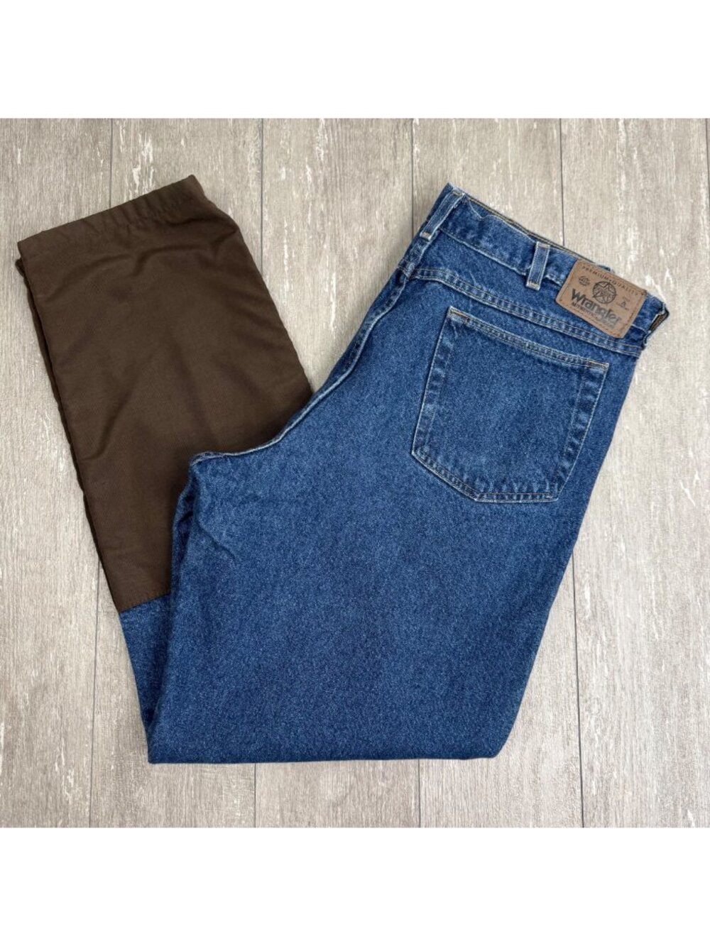 Wrangler Pro Gear Brush Guard Upland Hunting Duck Chap Jeans Reinforced Sz 36x32